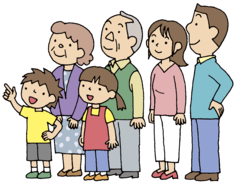 財源構成を学ぶ家族