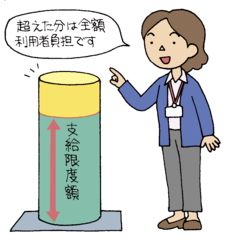 支給限度額を超えた分は全額利用者負担です